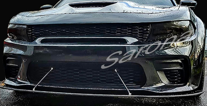 Custom Dodge Charger  Sedan Front Lip/Splitter (2015 - 2023) - $275.00 (Part #DG-068-FA)